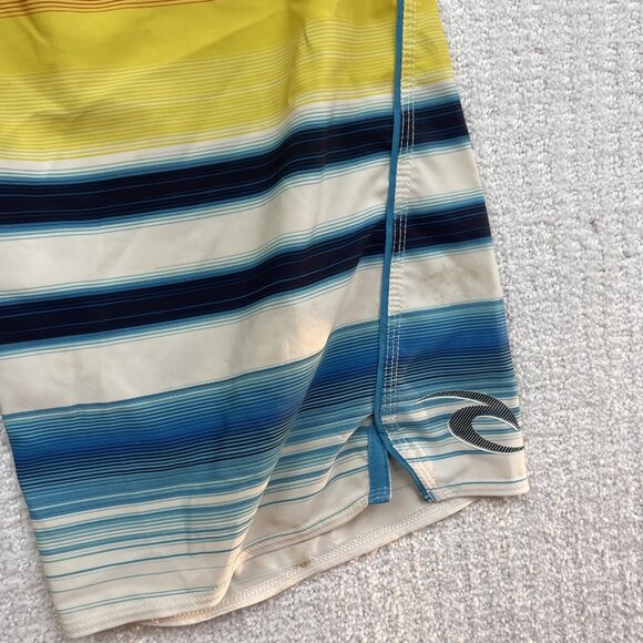 Rip Curl Board Short Swim Trunk Bathing Suit Men Striped Mirage Multicolor Read - Picture 4 of 16